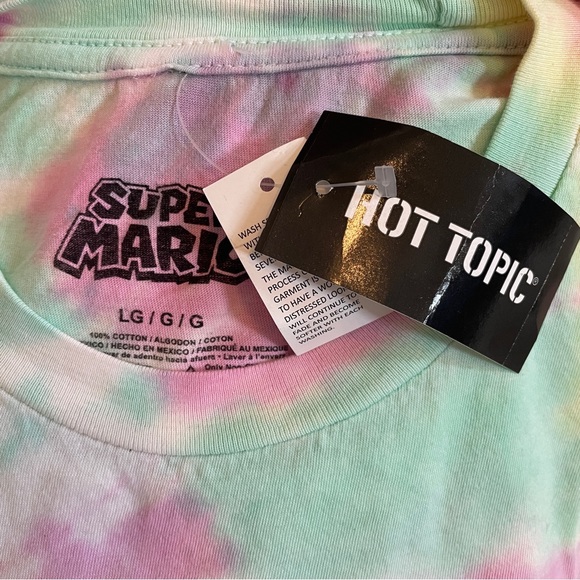 Tie Dye Super Mario Boyfriend Fit T-Shirt - Picture 5 of 5